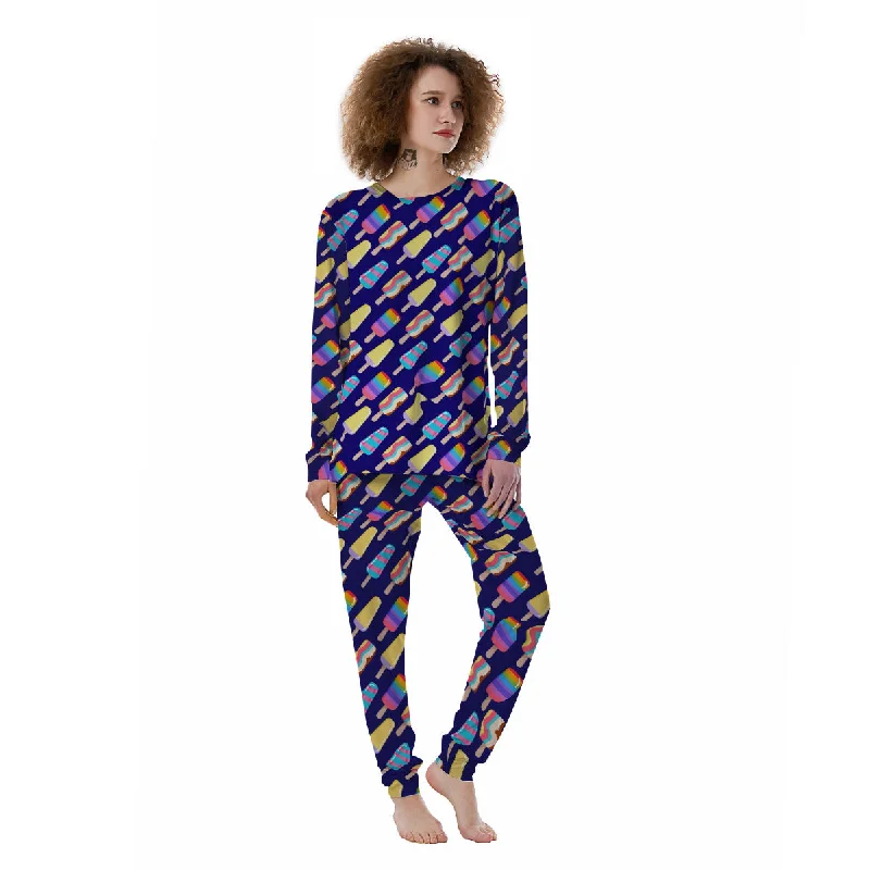 Popsicle Ice Cream Print Pattern Women's Pajamas