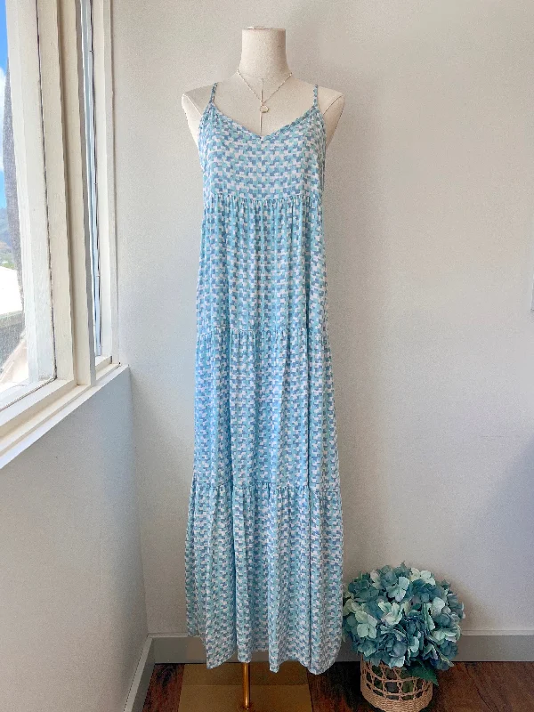 Geometric Tier Maxi Dress (FINAL SALE)