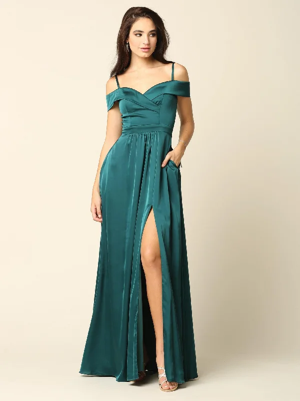 Long Formal Off Shoulder Bridesmaid Dress Sale