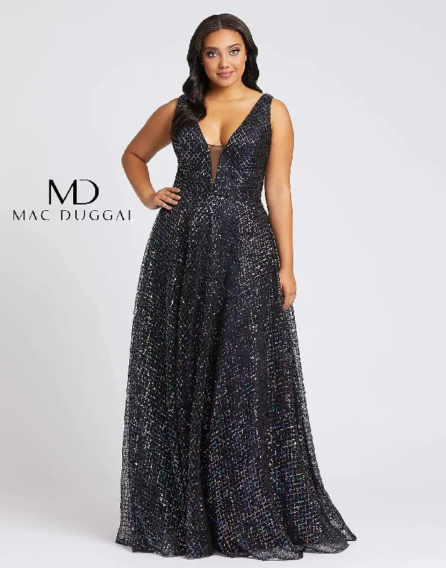 Mac Duggal 77717 Fabulouss Plus Size Prom Long Dress