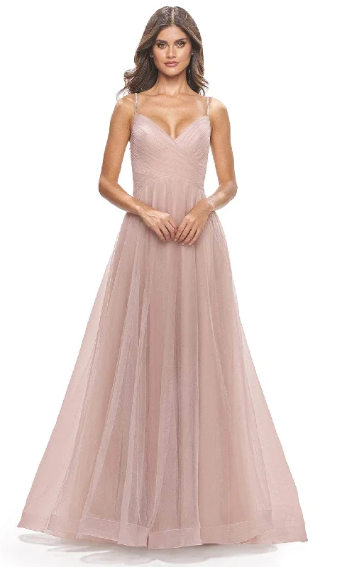 La Femme 31204 - Sweetheart Embellished Strap Evening Dress