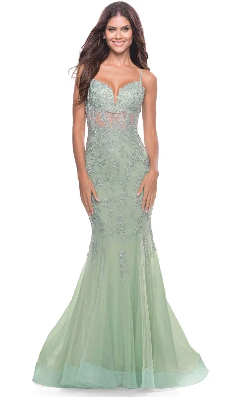 La Femme 31579 - Sleeveless Mermaid Prom Gown