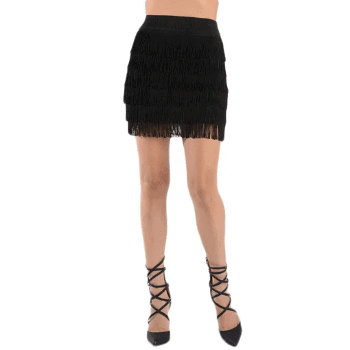 Cutie Fringe Flapper Mini Skirt