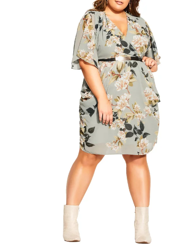 Gina Belted Dress | Magnolia Floral