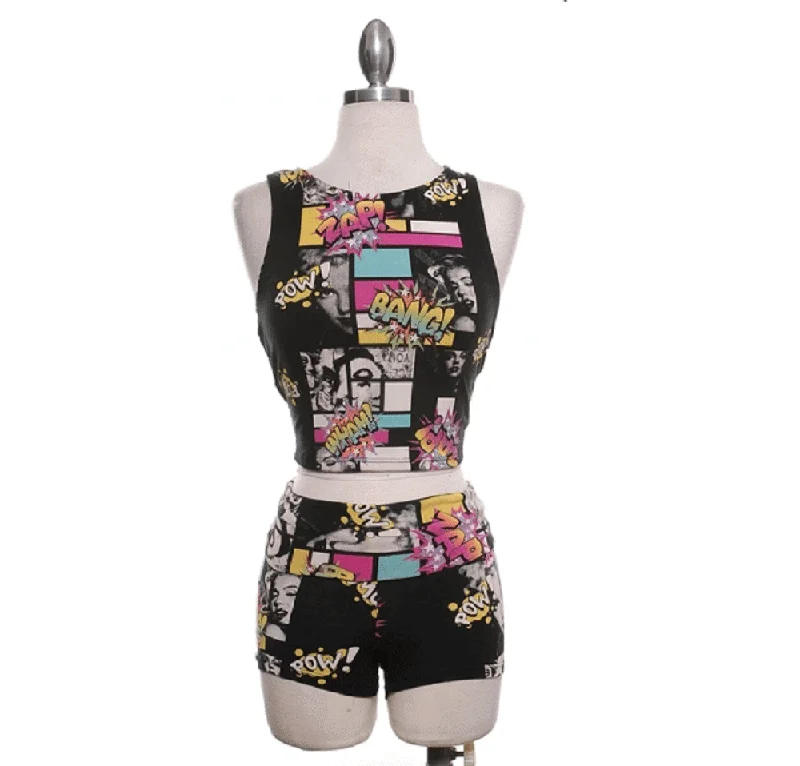 Graffiti 2 Piece Shorts Set