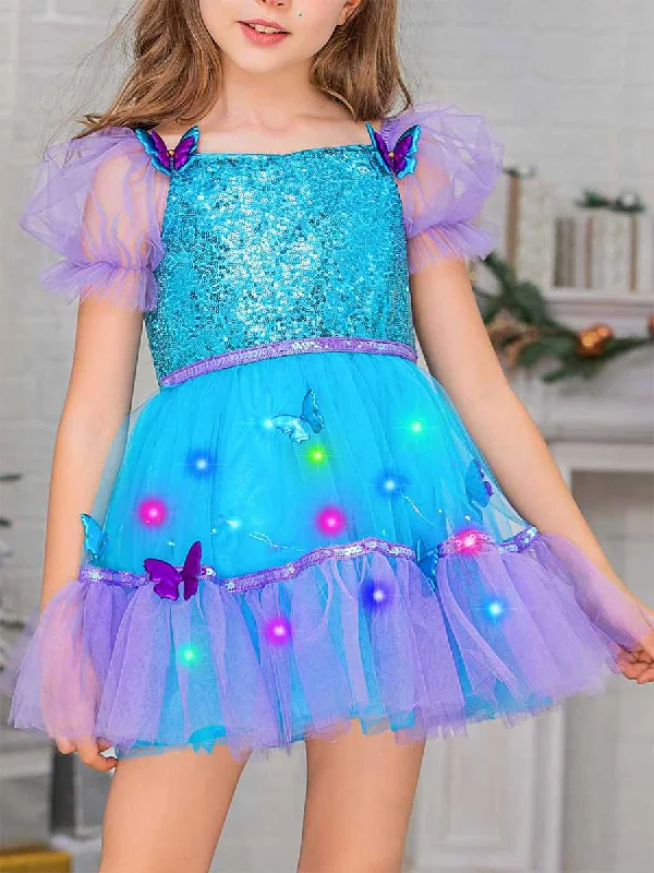 Children's Blue Sequin Dress