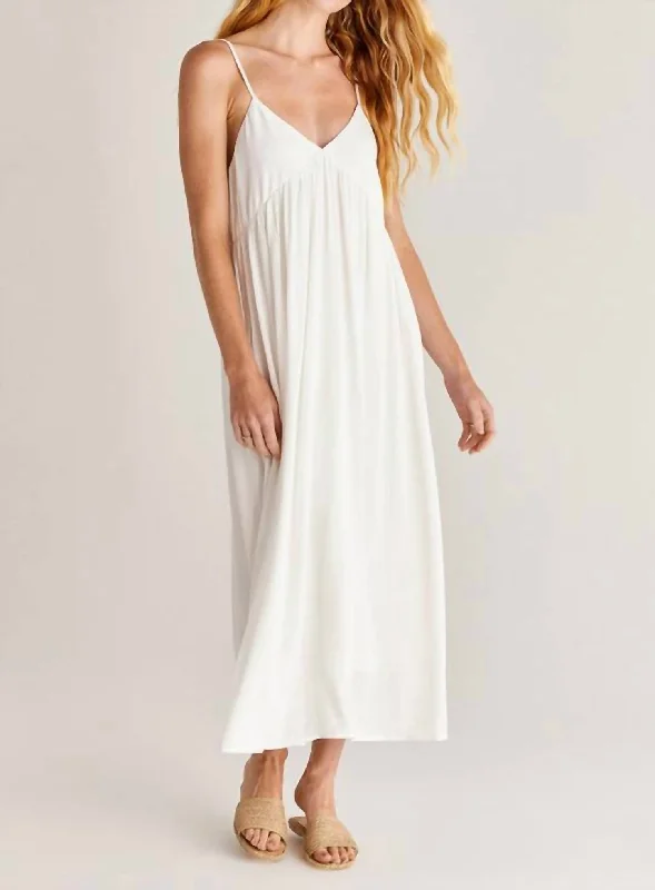 Atlas Midi Dress in White