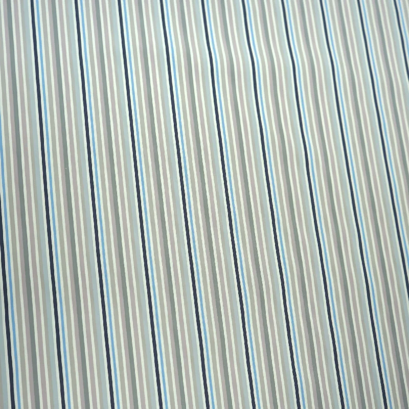 Coastal Stripes Italian Cotton Shirt Fabric