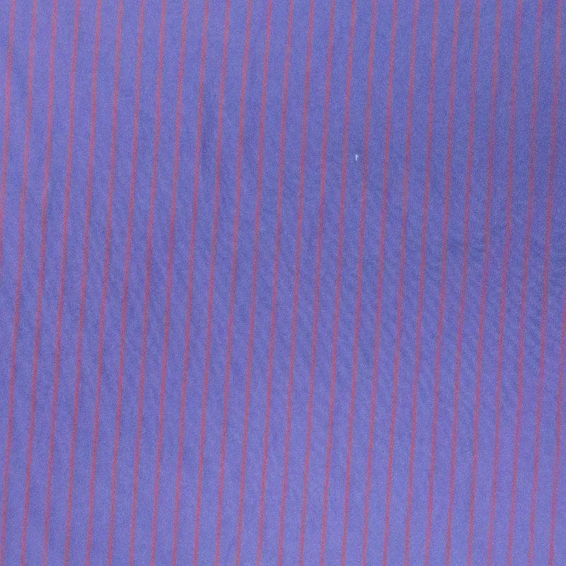 Violet SilkenStripe Italian Cotton Shirt Loro Piana Fabric